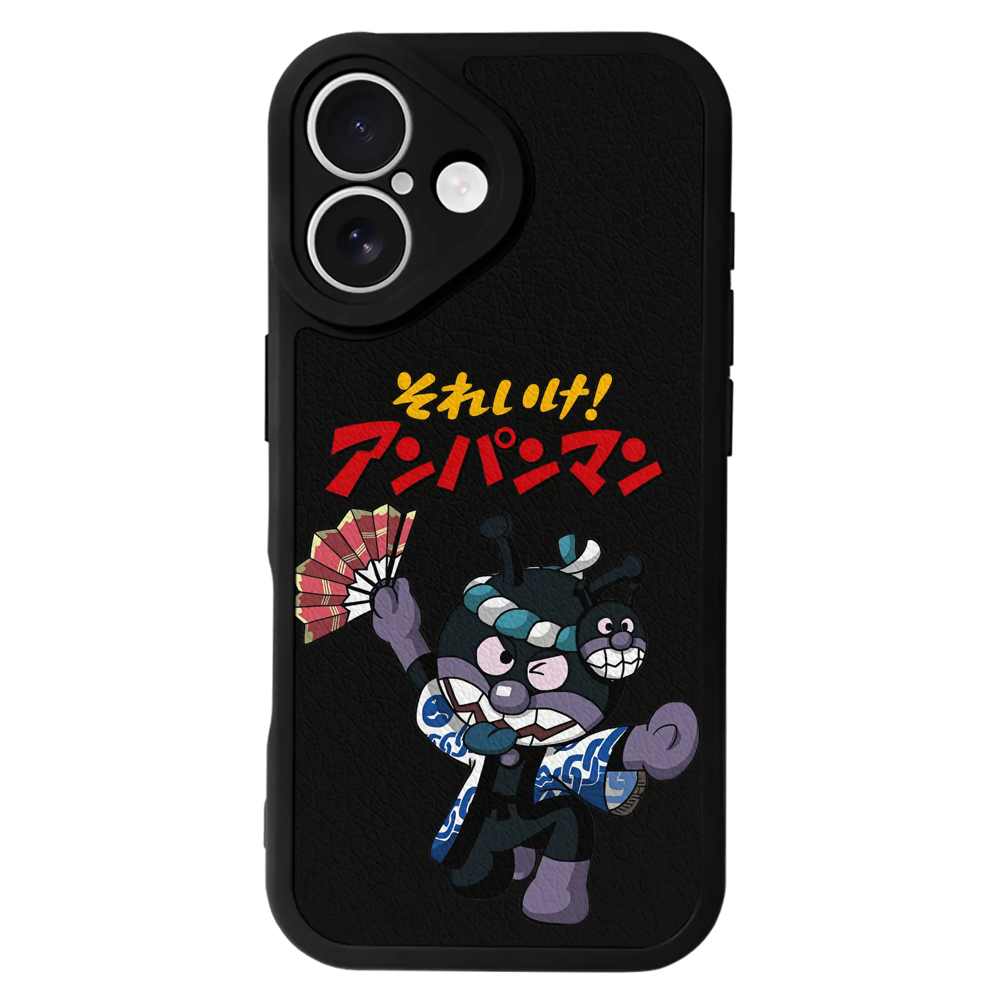 アンパンマン グッズ,ばいきんまん - IPhone 16シリーズ対応 ・ シリコンスマホケース ・ レザー調 ・ 高精度フィット ・ 耐衝撃 ・ ワイヤレス充電対応 ・ 精密カット